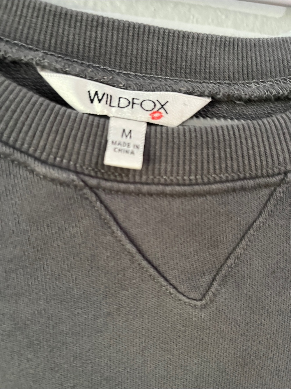 Wildfox Gray Crewneck Sweatshirt with Heart Wish it was Saturday - Picture 6 of 8